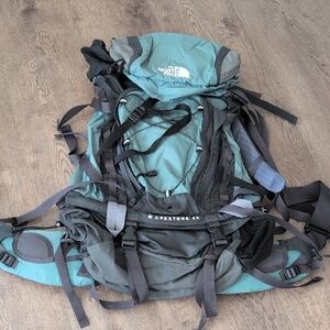 The North Face Crestone Hiking Backpack in Teal and Black